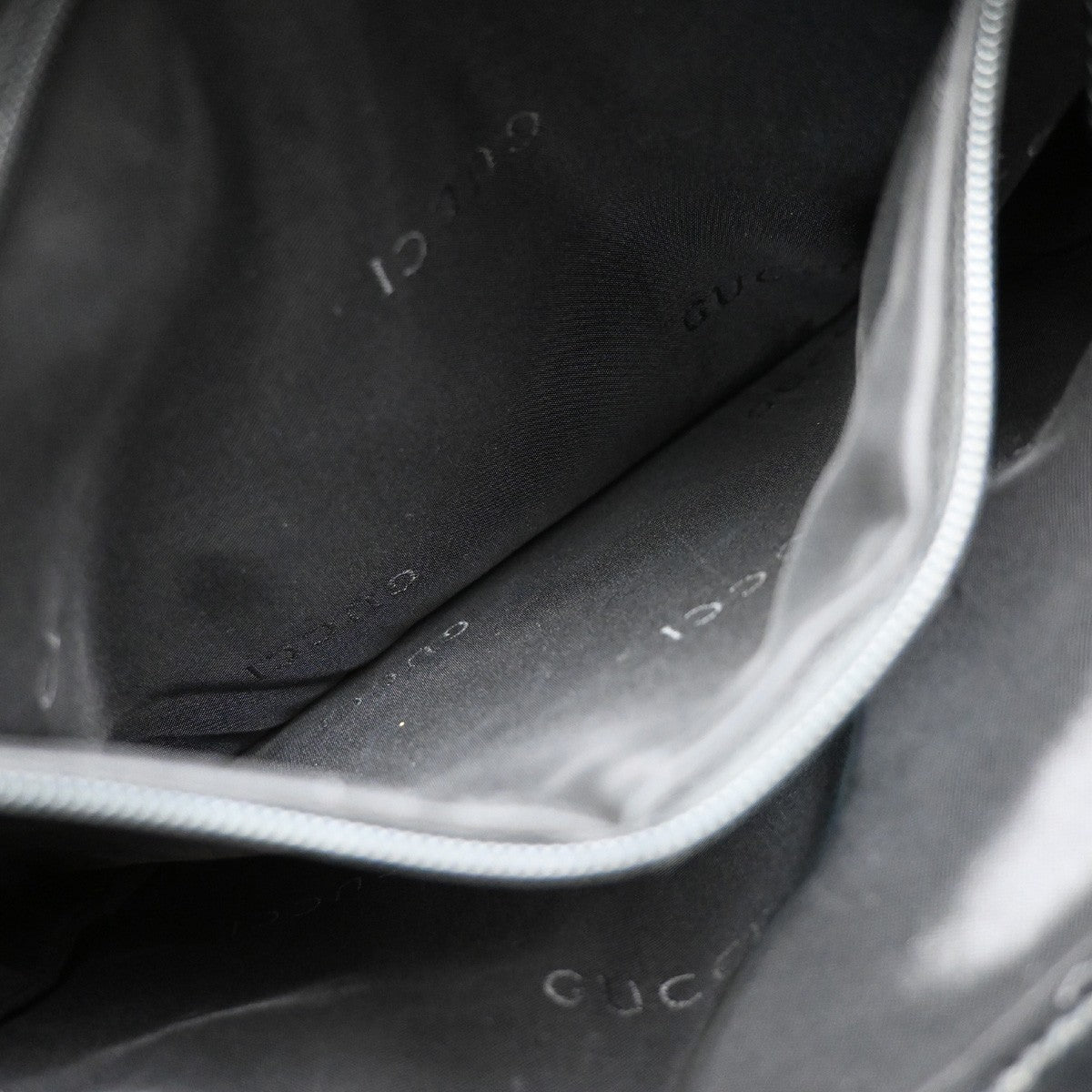 Gucci Vintage Bucket Shopping GG Canvas, Black, Canvas, Tote Bag