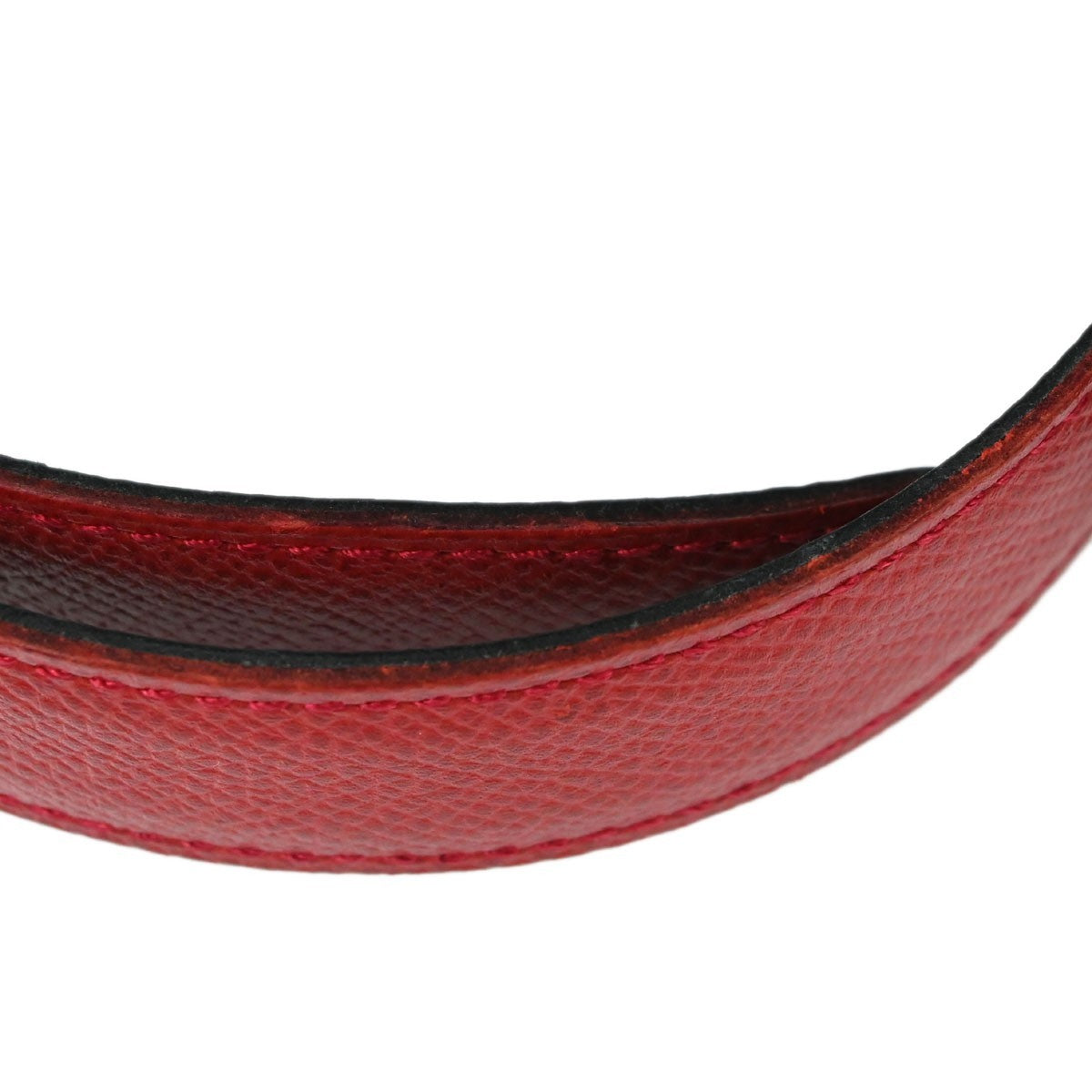 Hermes Constance Reversible Belt Leather, Red, Leather, Belt