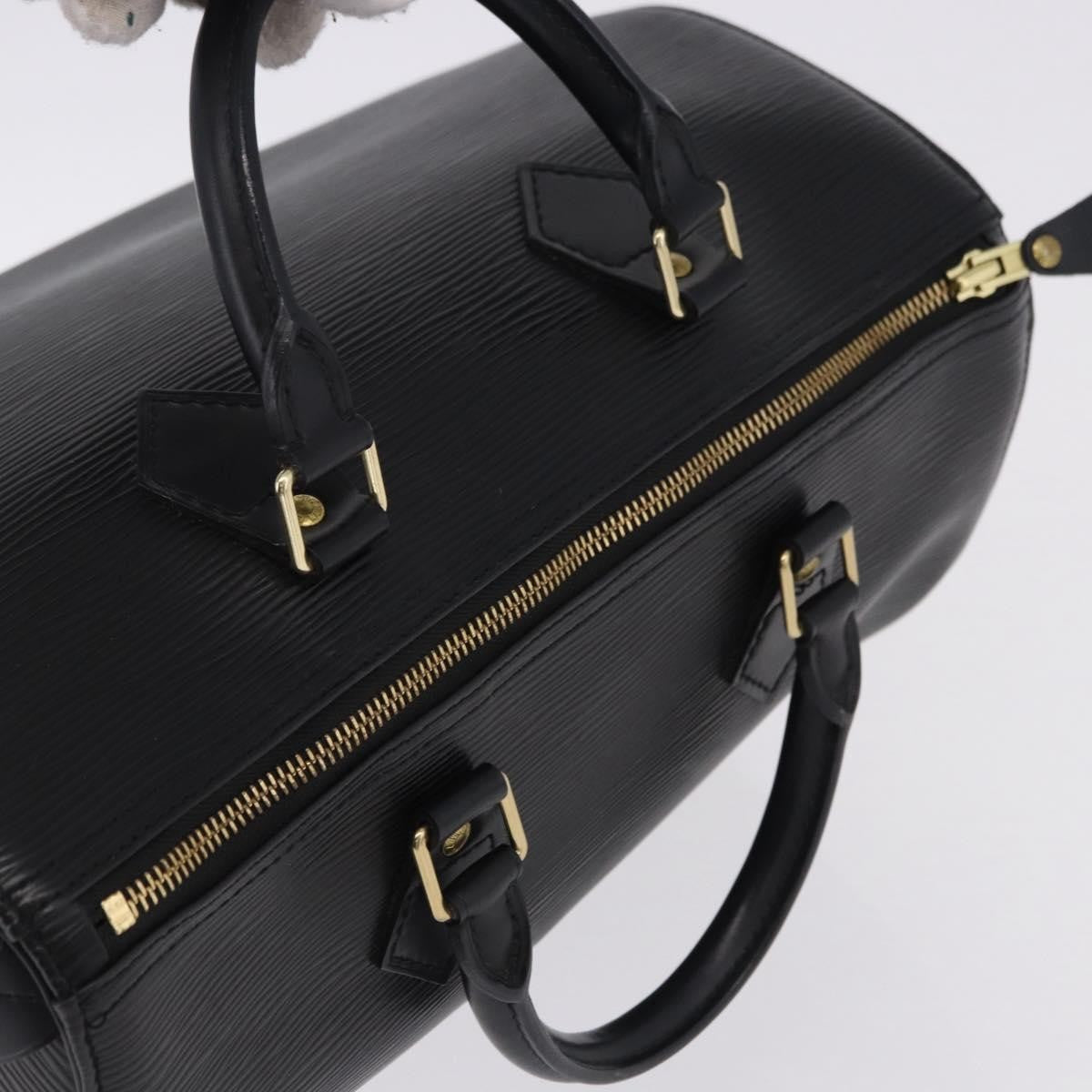 Louis Vuitton Speedy Epi Leather, Black, Leather, Handbag