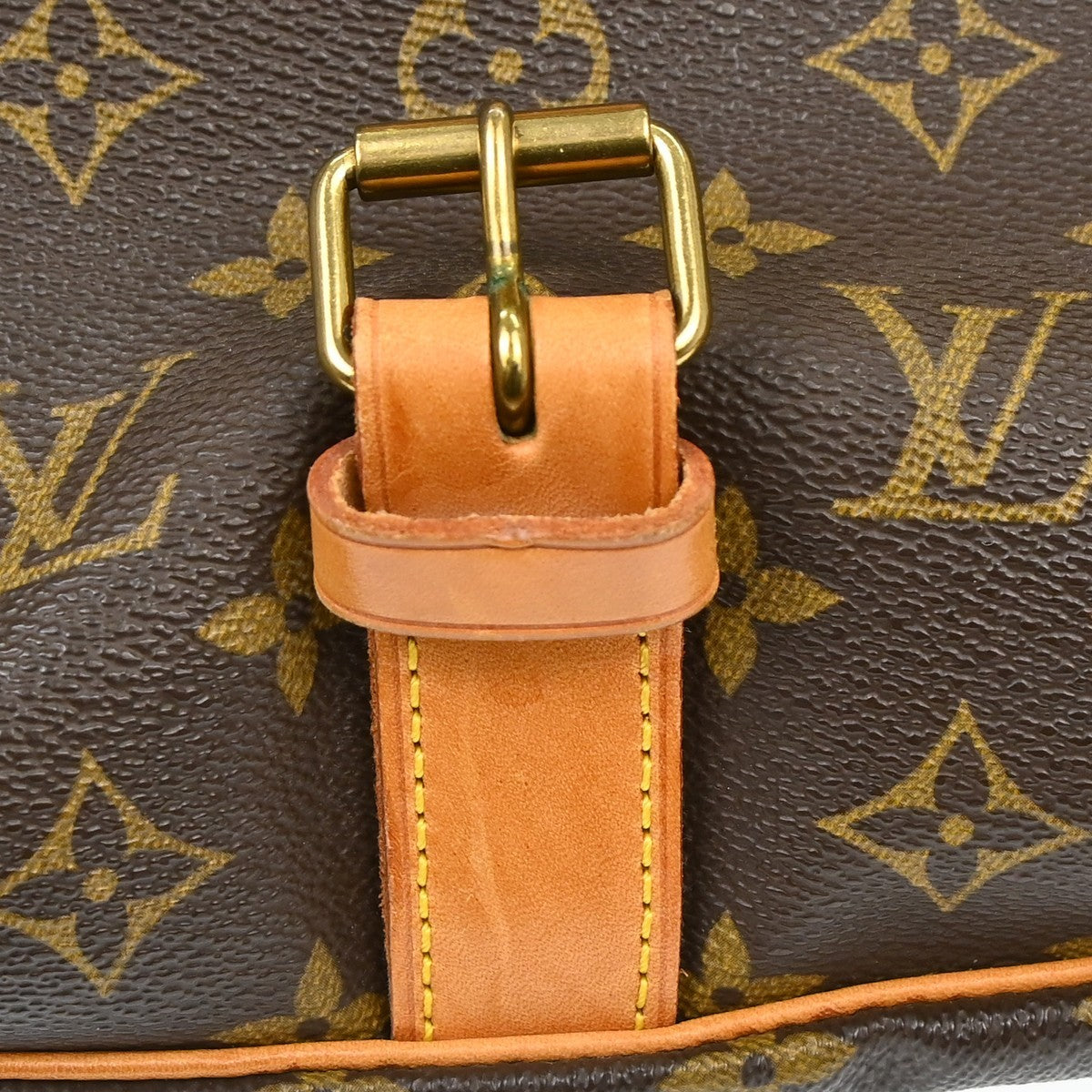 Louis Vuitton Saumur Monogram, Brown, Canvas, Shoulder Bag