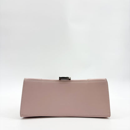 Balenciaga Hourglass Top Handle Leather, Pink, Leather, Handbag