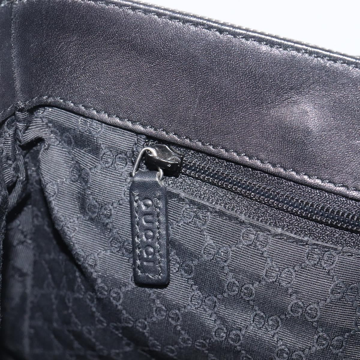 Gucci Sherry Line Tote Canvas, Black, Canvas, Tote Bag