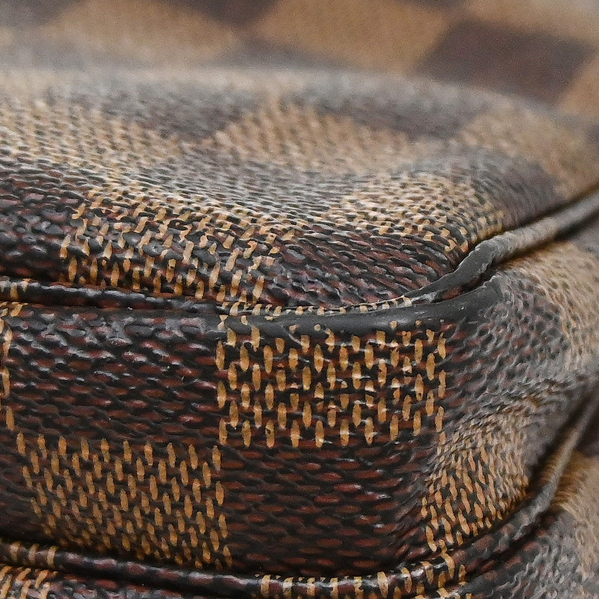 Louis Vuitton Naviglio Damier Ebene, Brown, Canvas, Shoulder Bag