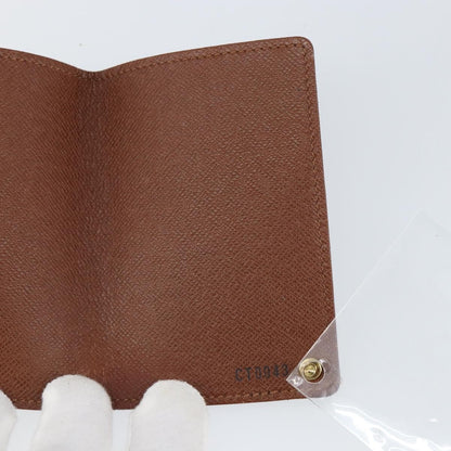 Louis Vuitton Porte Cartes Pression Card Case Monogram Canvas, Brown, Canvas, Card Holder