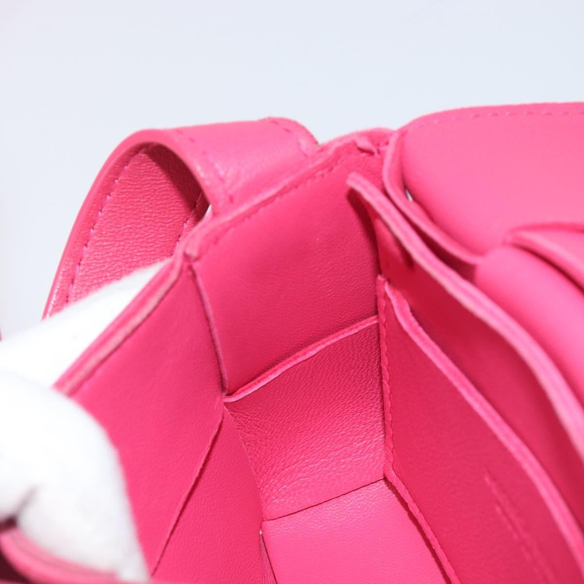 Bottega Veneta Cassette Maxi Intrecciato Leather, Pink, Leather, Crossbody Bag