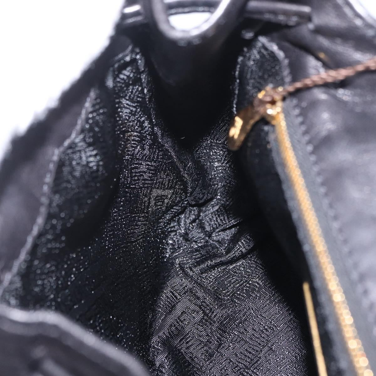Bottega Veneta Backpack Leather with Intrecciato, Black, Leather, Backpack