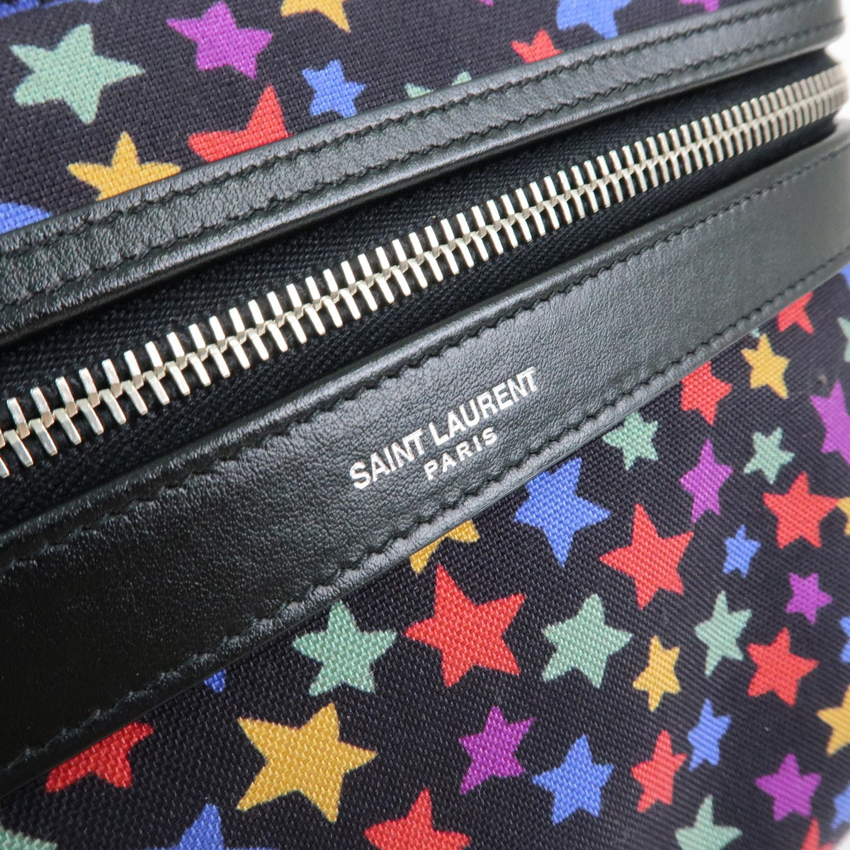Saint Laurent City Printed Corduroy, Multicolour, Canvas, Backpack