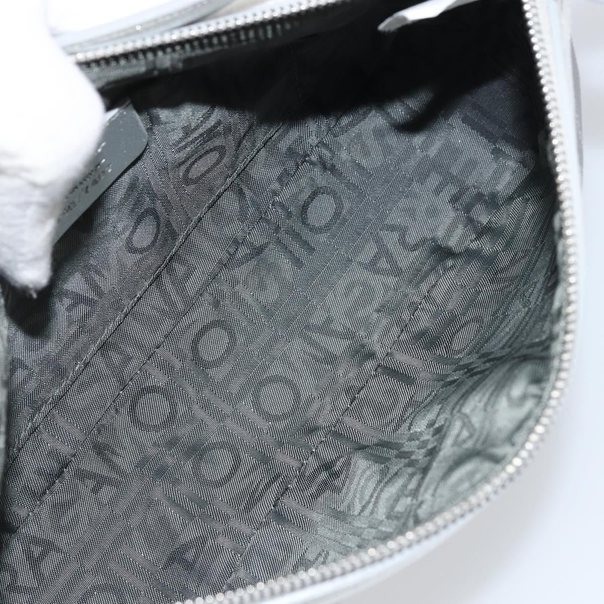 Salvatore Ferragamo Gancini Leather, Silver, Leather, Crossbody Bag