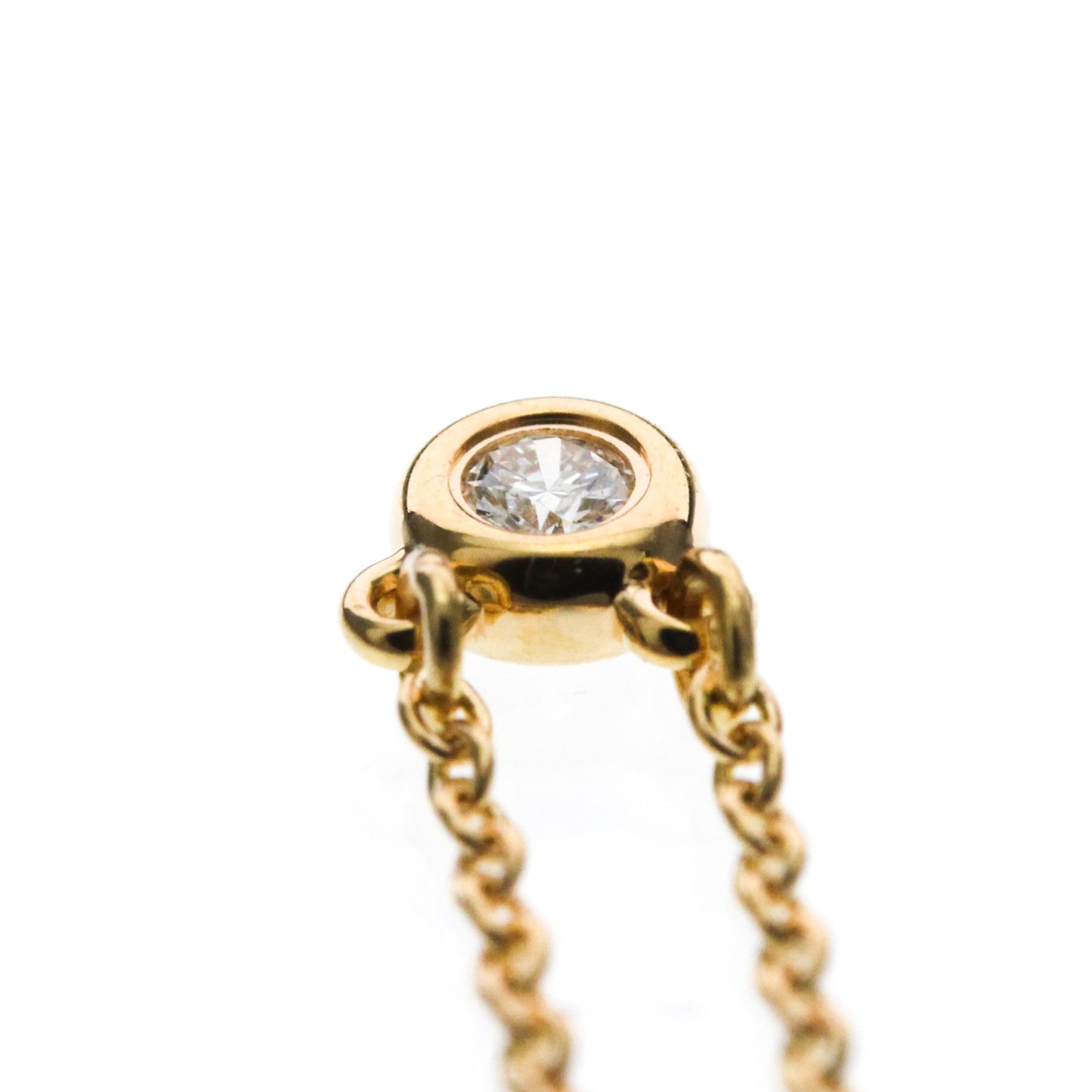 Tiffany & Co. Elsa Peretti Diamonds By The Yard 18K Pink Gold with Diamond, Gold, Pink Gold, Necklace