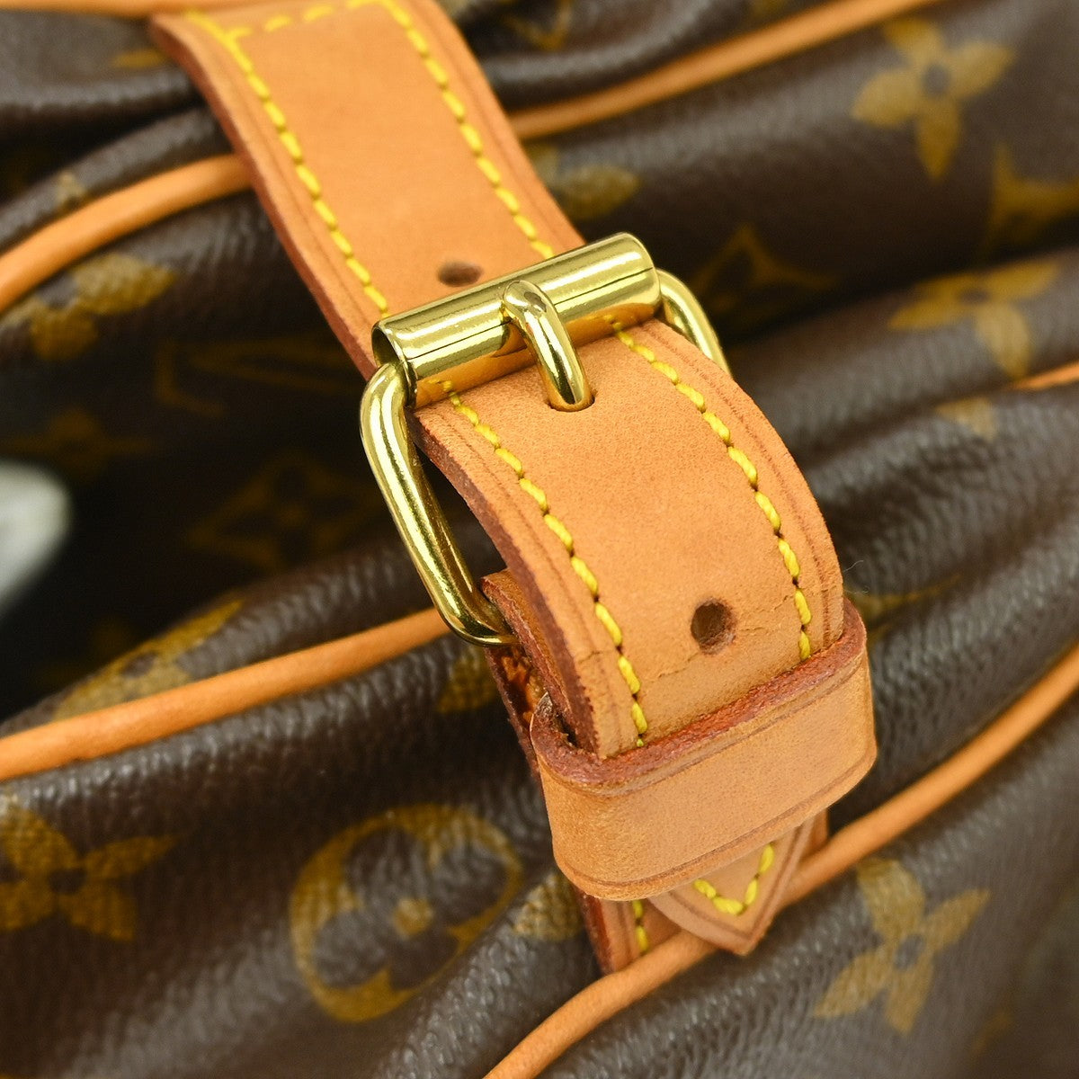 Louis Vuitton Saumur Monogram, Brown, Canvas, Shoulder Bag