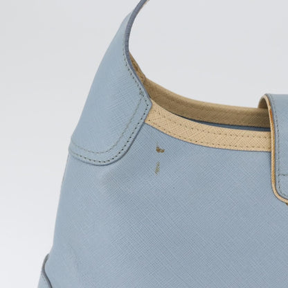 Salvatore Ferragamo Gancini Leather, Blue, Leather, Shoulder Bag