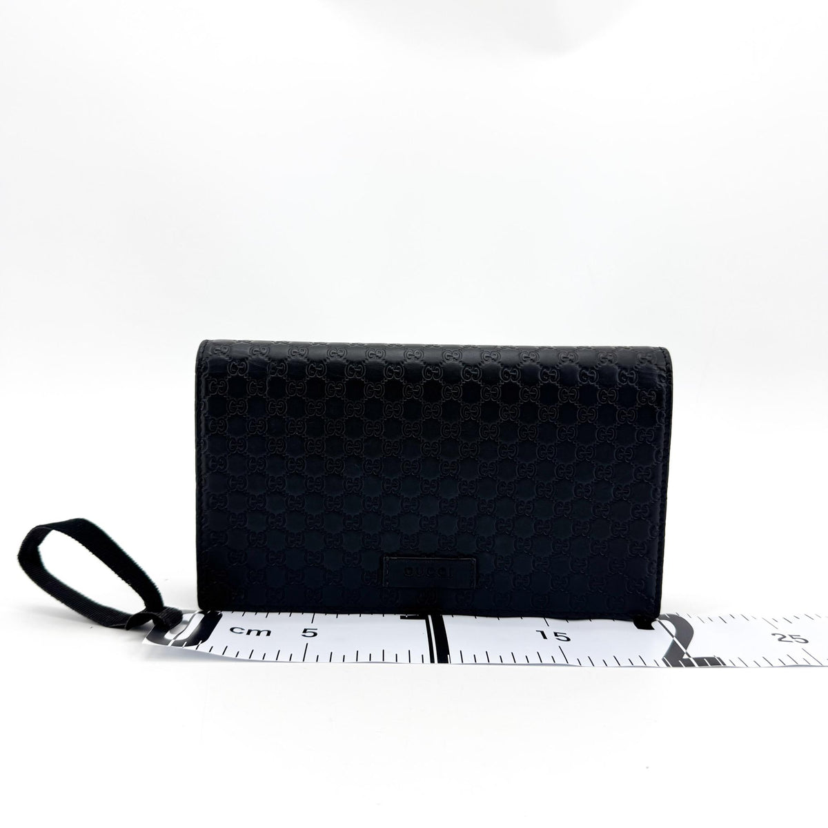 Gucci Wallet on Strap Microguccissima Leather, Black, Leather, Crossbody Bag