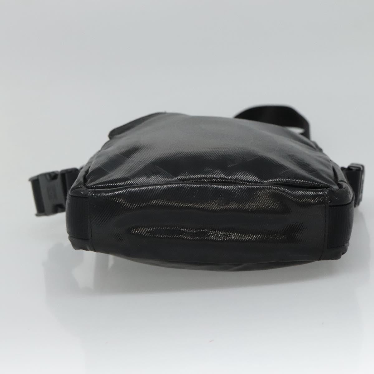 Chanel Sport Line Messenger Coated Canvas, Black, Canvas, Shoulder Bag