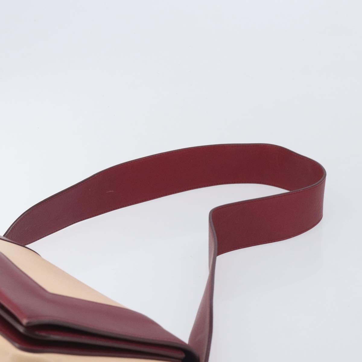 Celine Frame Leather, Beige, Leather, Shoulder Bag