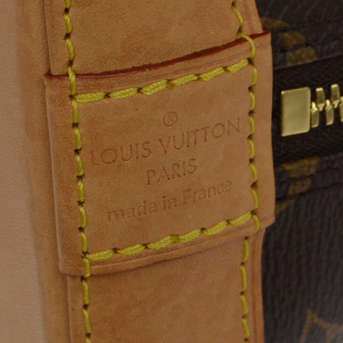 Louis Vuitton Alma Monogram, Brown, Canvas, Handbag