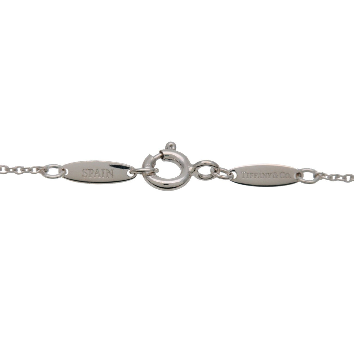 Tiffany & Co. Elsa Peretti Diamonds By The Yard Pendant Sterling Silver with Diamond, Silver, Sterling Silver, Necklace