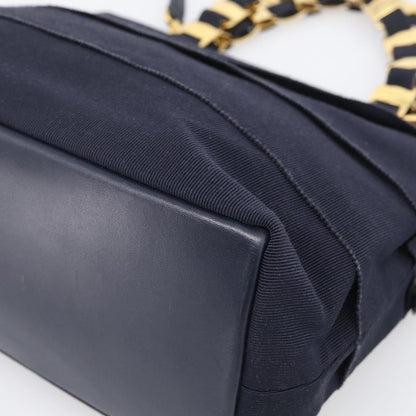 Salvatore Ferragamo Vala Canvas, Navy, Canvas, Shoulder Bag