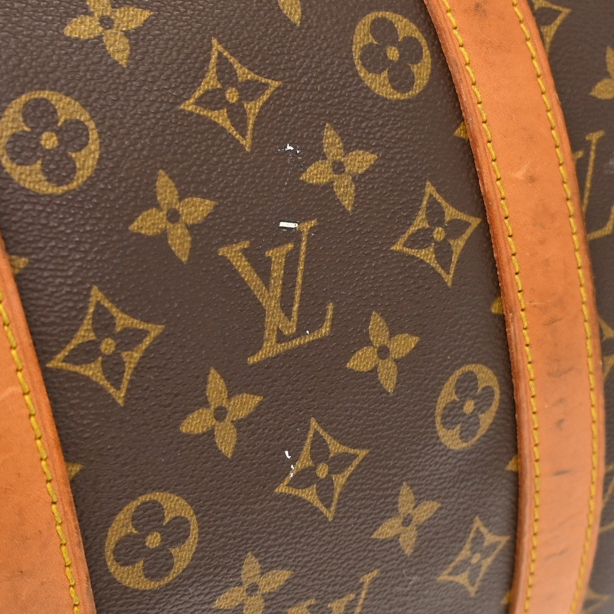 Louis Vuitton Keepall Canvas, Brown, Canvas, Travel Bag