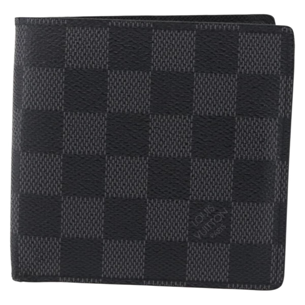 Louis Vuitton Marco Damier Graphite, Gray, Canvas, Wallet