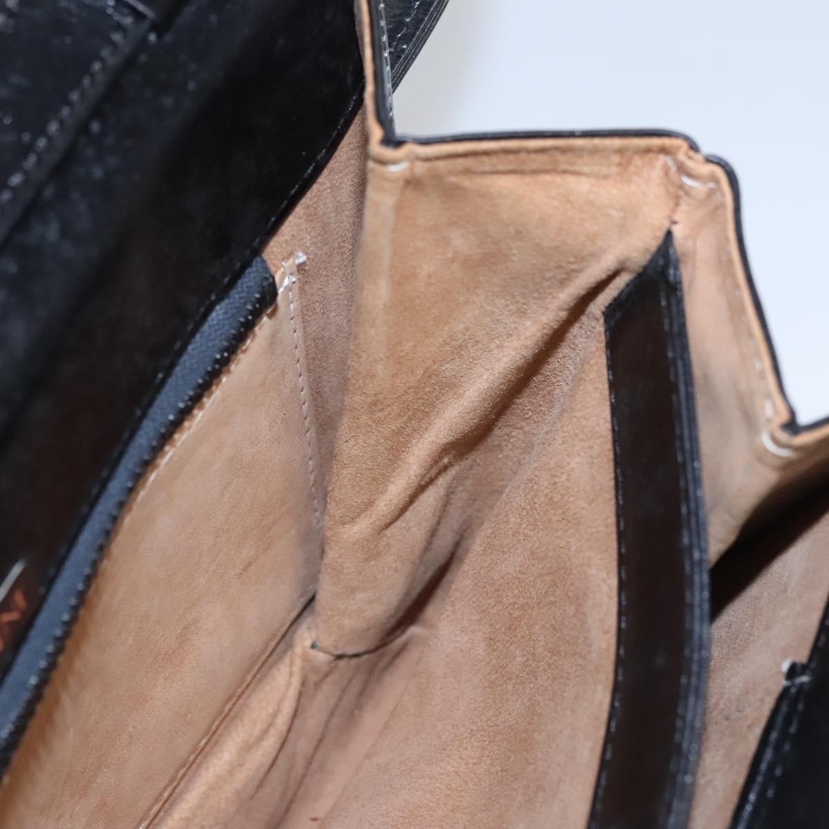 Saint Laurent Vintage Leather, Black, Leather, Handbag