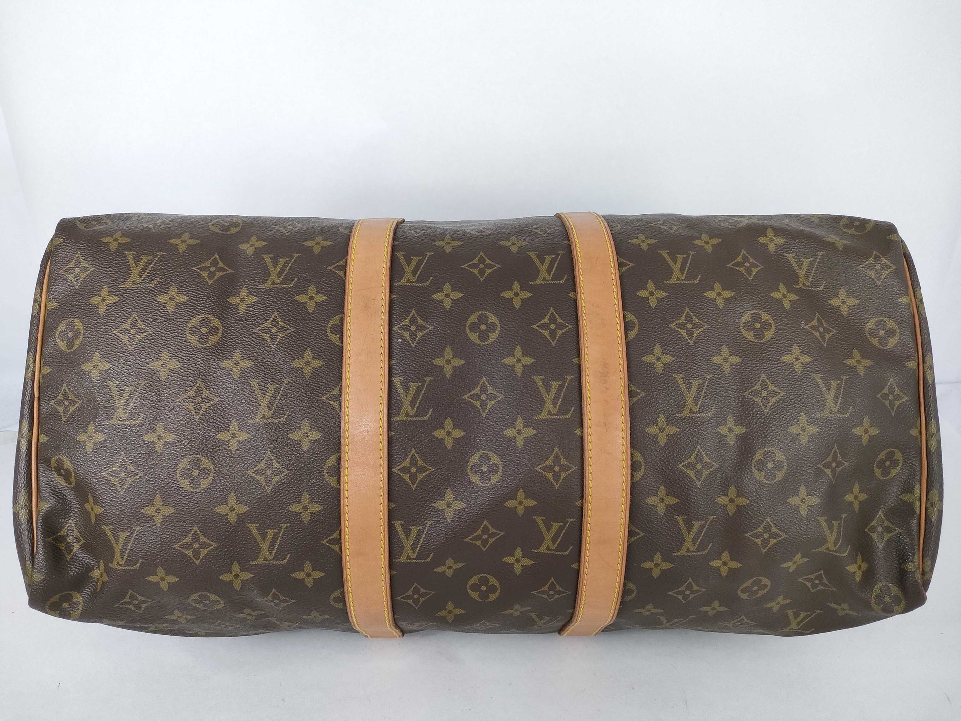Louis Vuitton Keepall Monogram Canvas, Brown, Canvas, Travel Bag