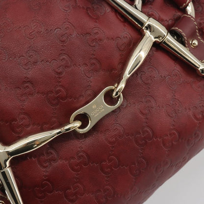 Gucci 85th Anniversary Boston Guccissima Leather, Red, Leather, Shoulder Bag