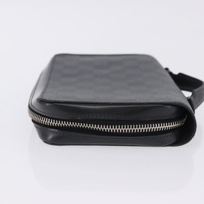 Louis Vuitton Zippy XL Damier Leather, Black, Canvas, Wallet