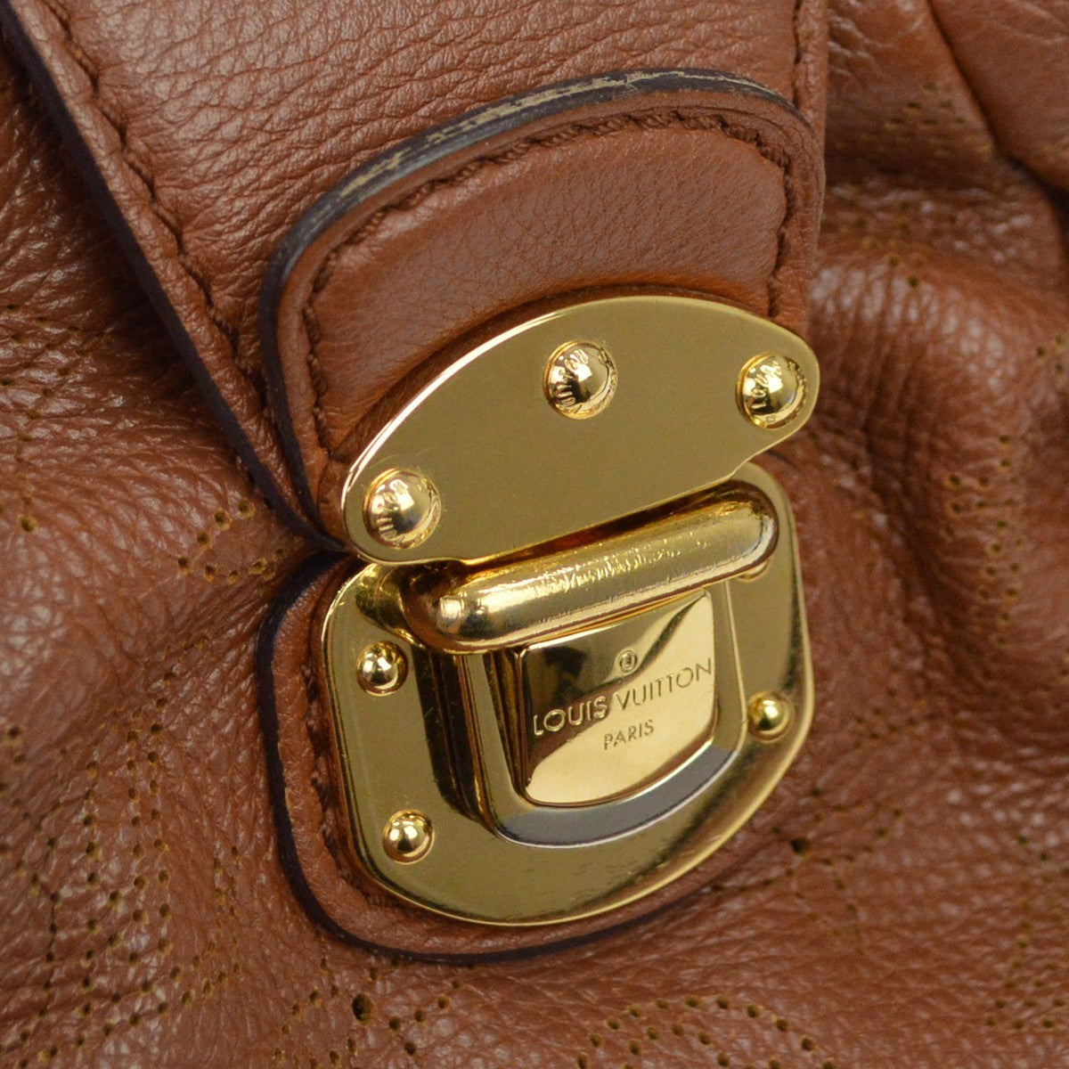 Louis Vuitton Lunar Mahina Leather, Brown, Leather, Shoulder Bag