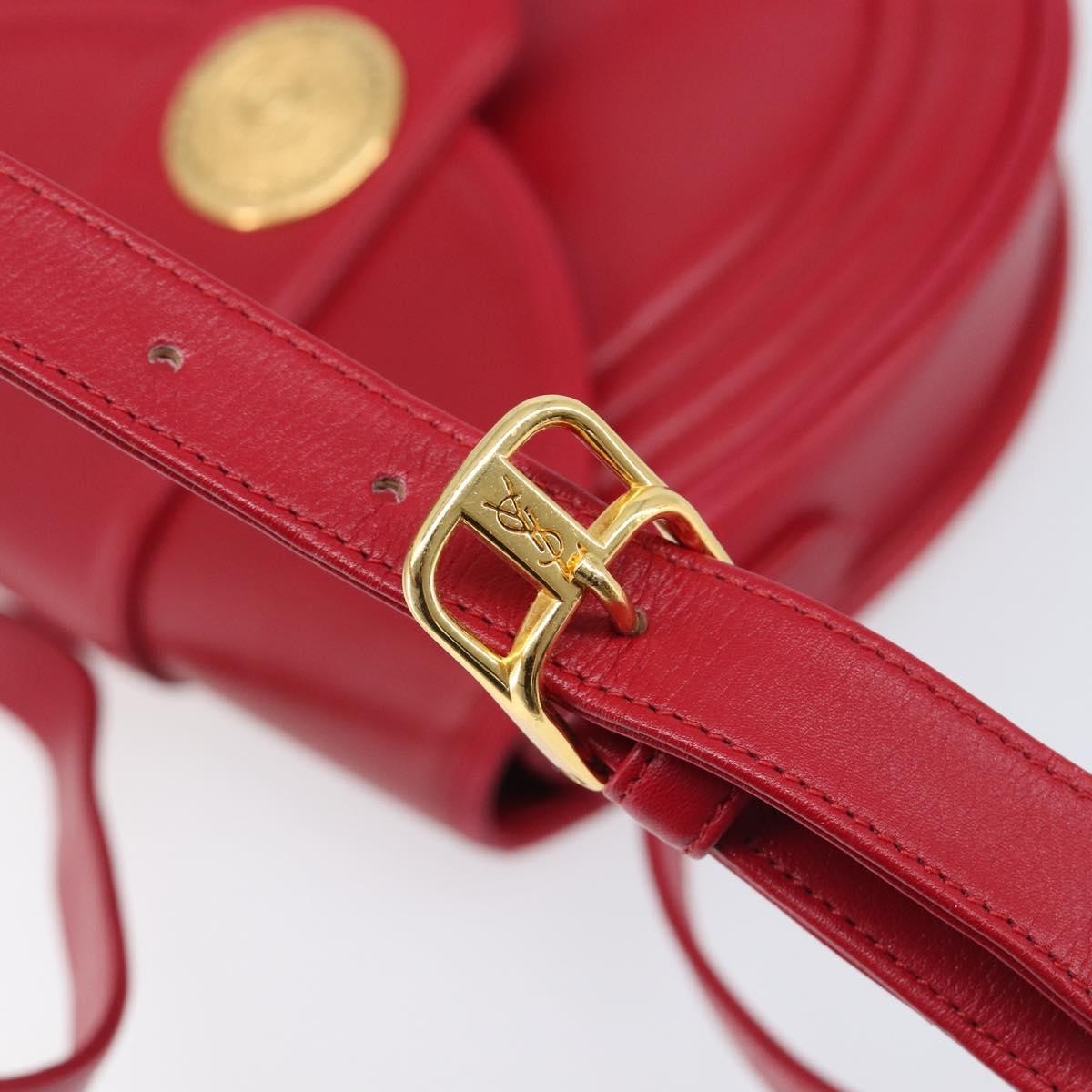 Saint Laurent Vintage Shoulder bag Leather, Red, Leather, Shoulder Bag