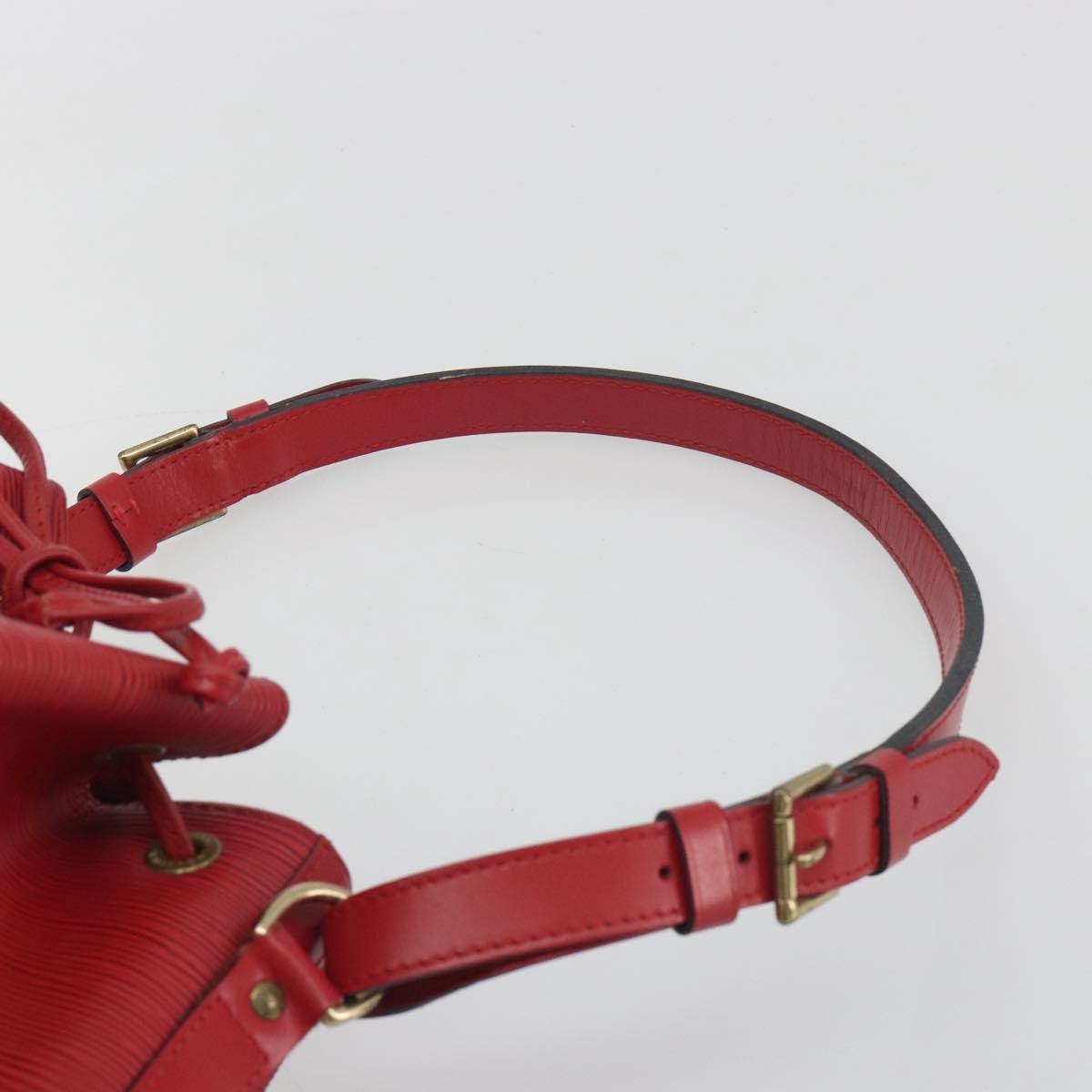 Louis Vuitton Petit Noe Epi Leather, Red, Leather, Shoulder Bag