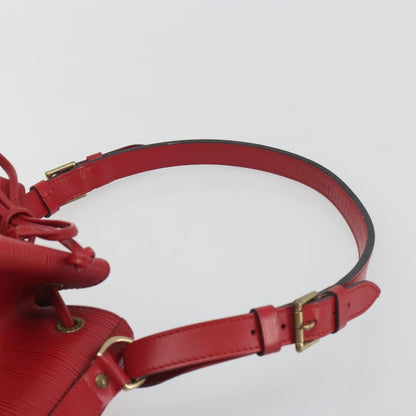 Louis Vuitton Petit Noe Epi Leather, Red, Leather, Shoulder Bag