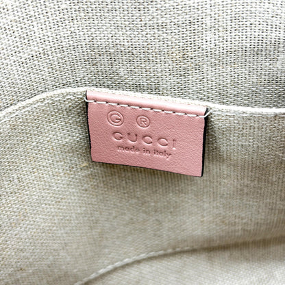 Gucci Convertible Dome Satchel Microguccissima Leather, Pink, Leather, Handbag