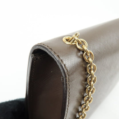 Salvatore Ferragamo Vara Bow Glitter, Brown, Leather, Crossbody Bag
