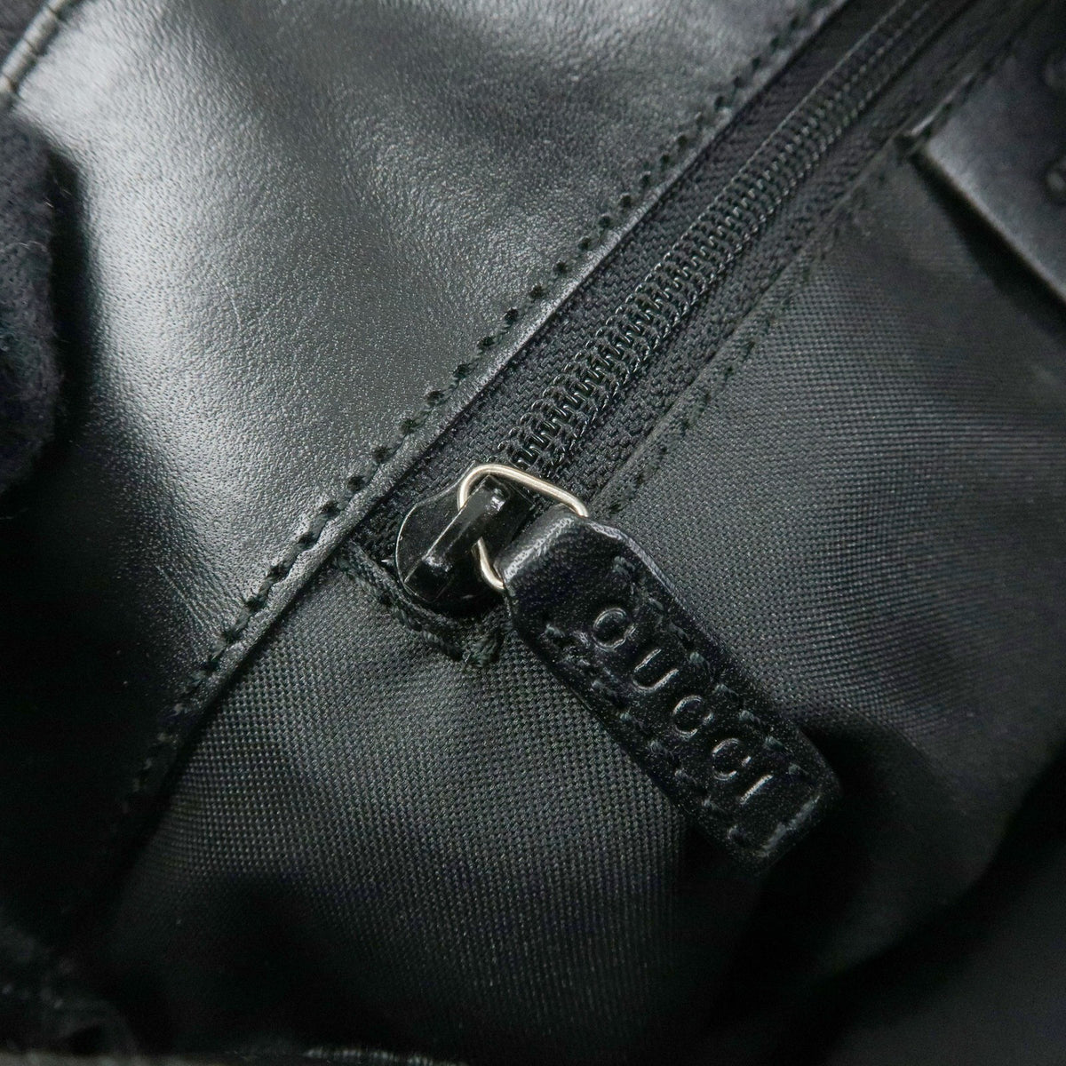 Gucci Tote GG Canvas and Leather, Black, Canvas, Tote Bag