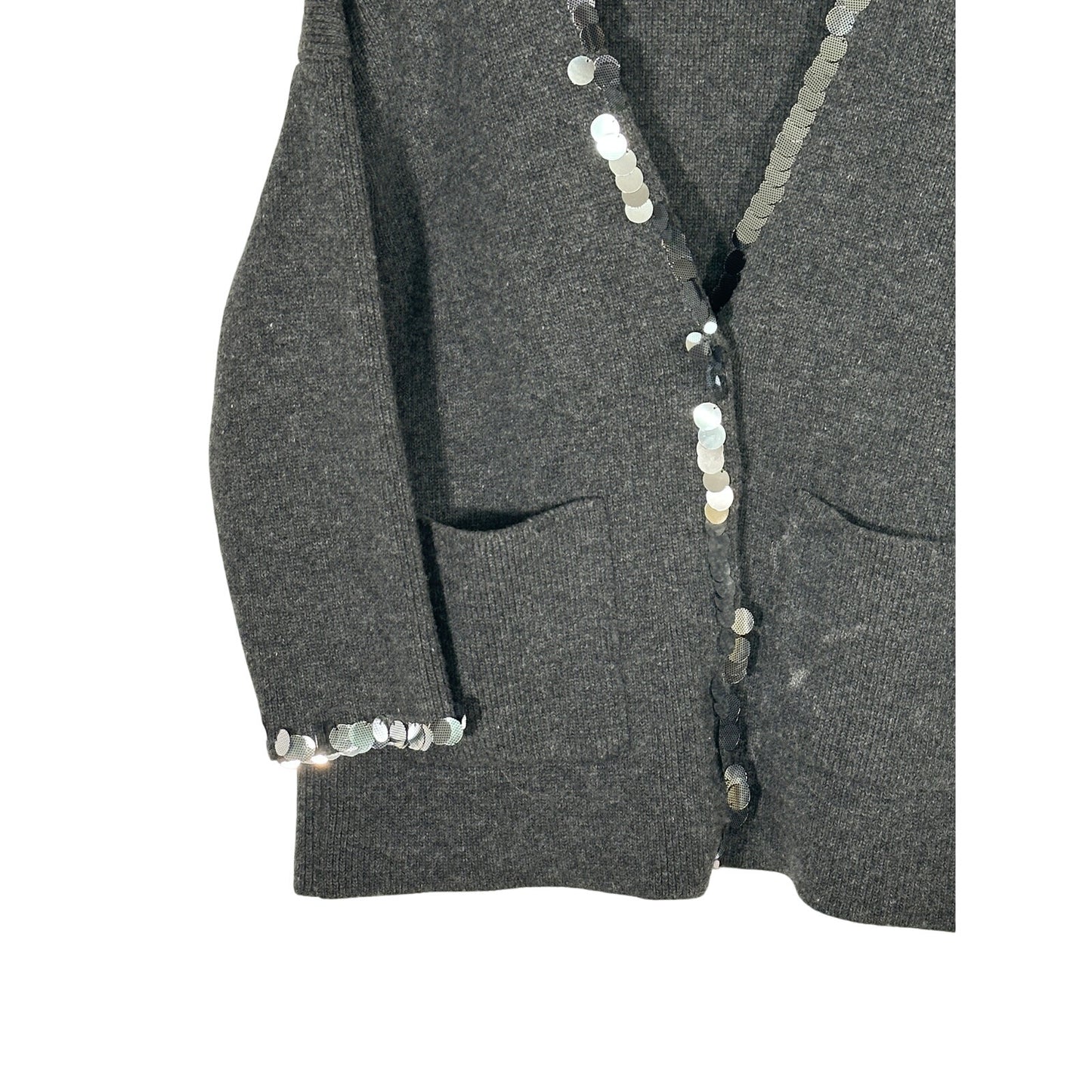 CHRISTOPHER KANE Sequin Wool Cardigan