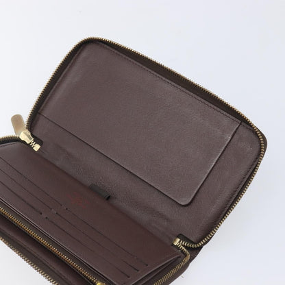 Louis Vuitton Zippy Organizer Damier, Brown, Canvas, Wallet