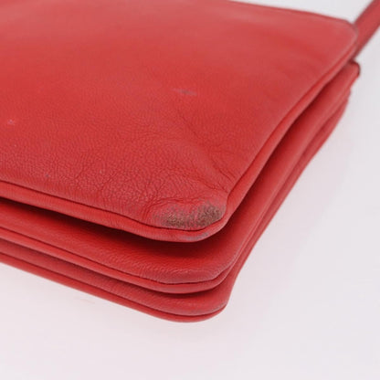 Celine Trio Leather, Red, Leather, Crossbody Bag