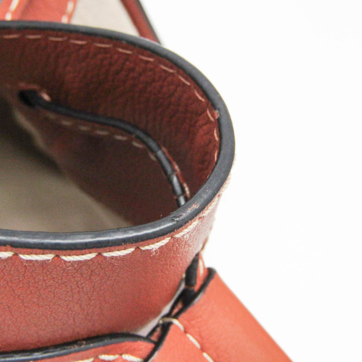 Loewe Hammock Leather and Canvas, Brown, Leather, Handbag