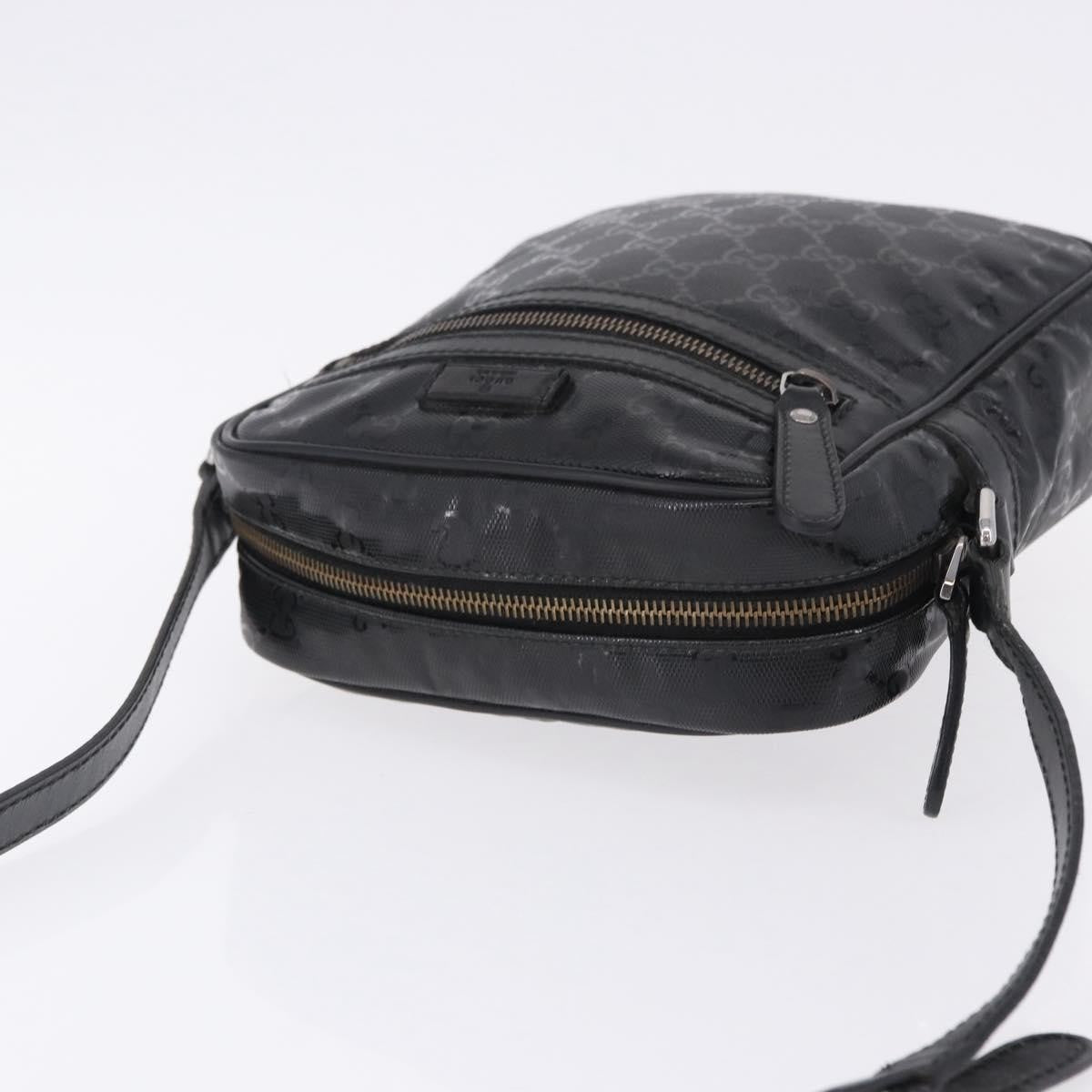 Gucci Zip GG Imprime, Black, Canvas, Shoulder Bag