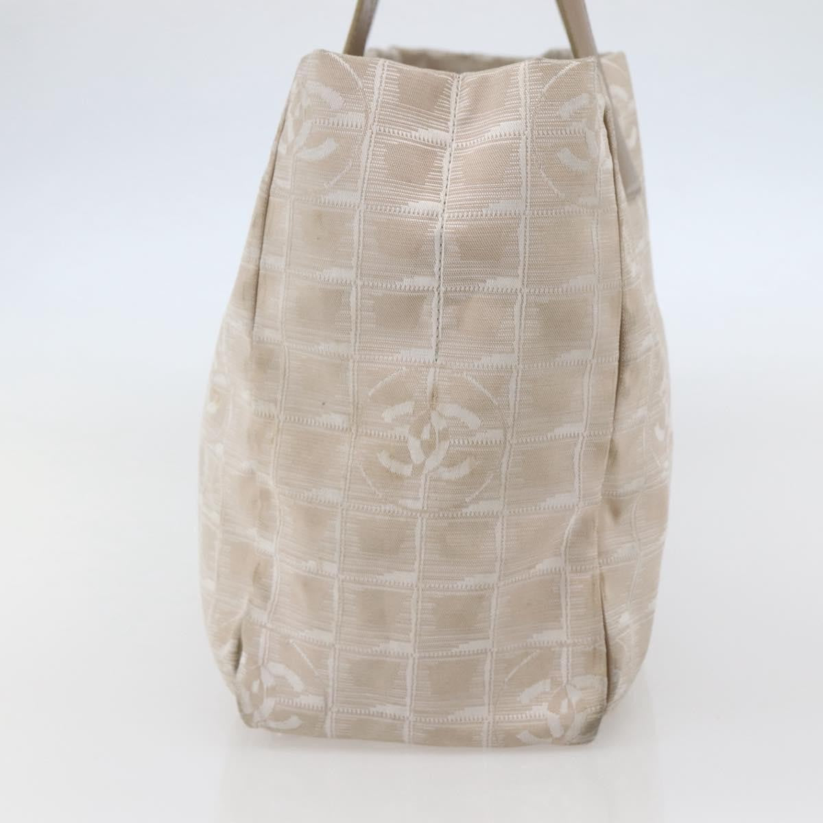 Chanel Travel Line Tote Nylon, Beige, Nylon, Travel bag