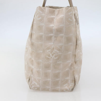 Chanel Travel Line Tote Nylon, Beige, Nylon, Travel bag