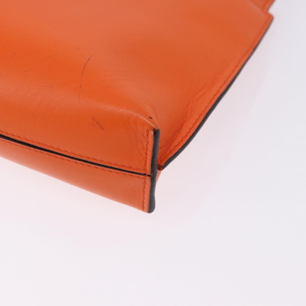 Loewe T Messenger Leather, Orange, Leather, Crossbody Bag
