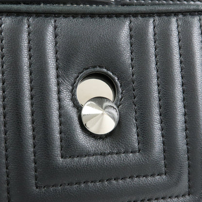 Fendi DotCom Click Quilted Leather, Black, Leather, Shoulder Bag