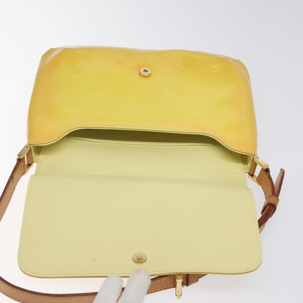 Louis Vuitton Thompson Street Monogram Vernis, Yellow, Patent Leather, Shoulder Bag