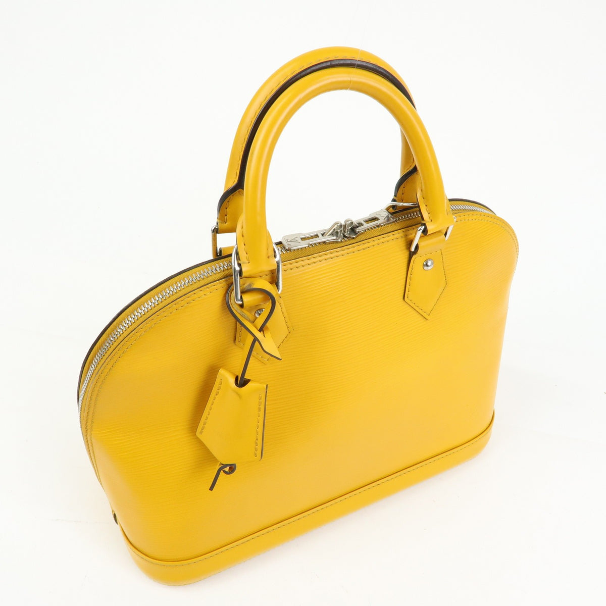 Louis Vuitton Alma Epi Leather, Yellow, Leather, Handbag