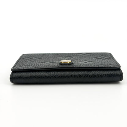 Louis Vuitton Anae Coin Purse Mahina Leather, Black, Leather, Wallet