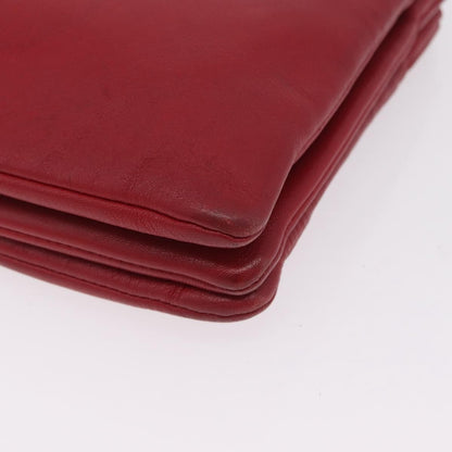 Celine Trio Leather, Red, Leather, Crossbody Bag