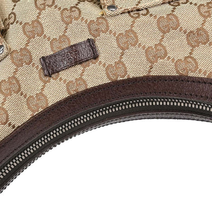 Gucci Abbey D-ring Handbag Canvas GG, Beige, Canvas, Handbag