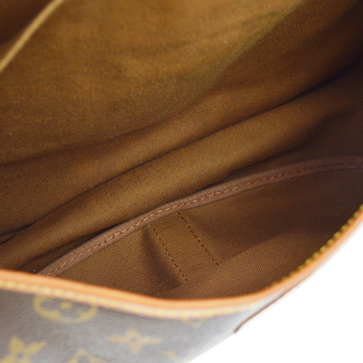 Louis Vuitton Saumur Monogram, Brown, Canvas, Shoulder Bag