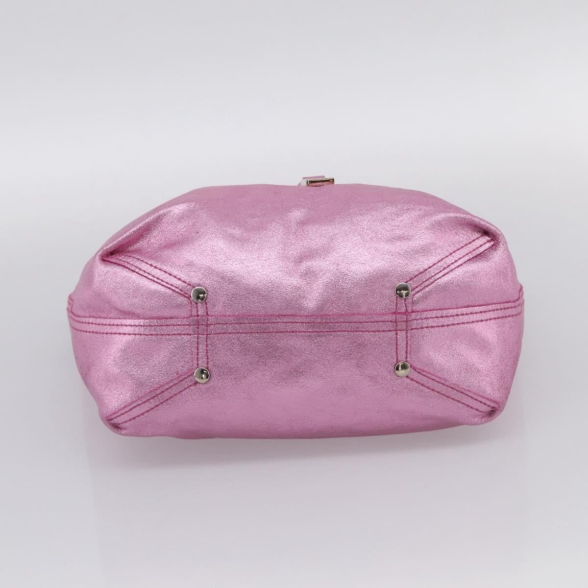 Tiffany & Co. Vintage Leather, Pink, Stainless Steel, Shoulder Bag